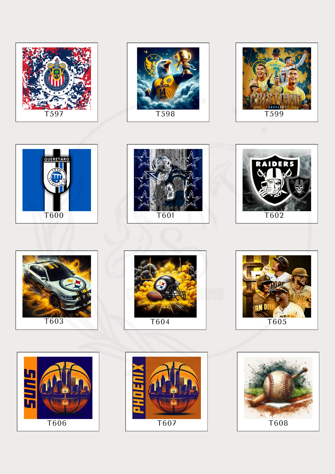 T573 - DEPORTES- REAL MADRID, PUEBLA, CHIVAS, BARCELONA, AMERICA, MAZATLAN, MONTERREY, NECAXA ETC