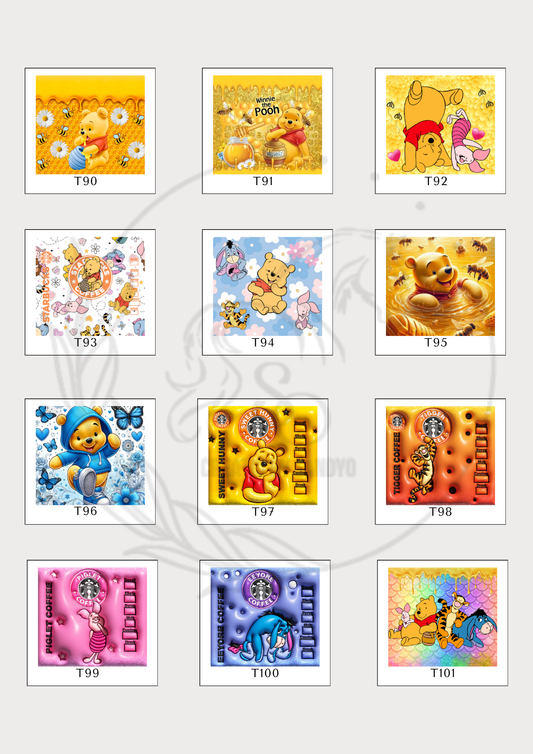 T90 | WINNIE THE POOH | TRANSFER DE SUBLIMACION